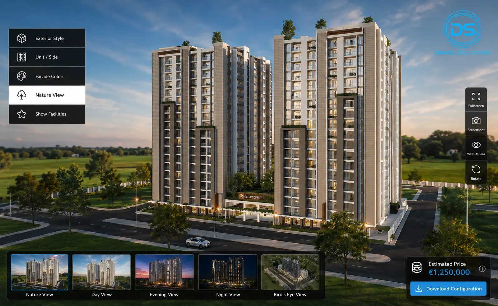 Falaknaz Building Configurator - Web Product Configurators visualization screenshot 1
